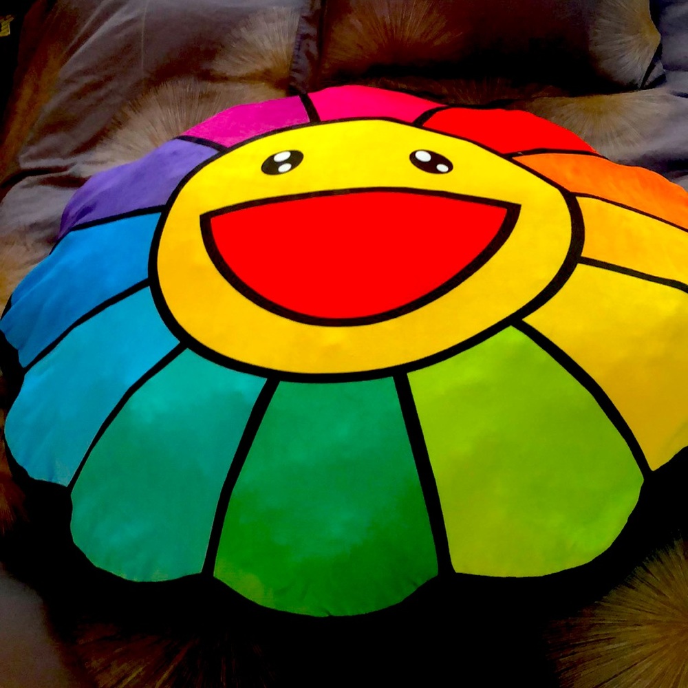 Takashi Murakami Kintaro Ame Style Jumbo Flower Cushion